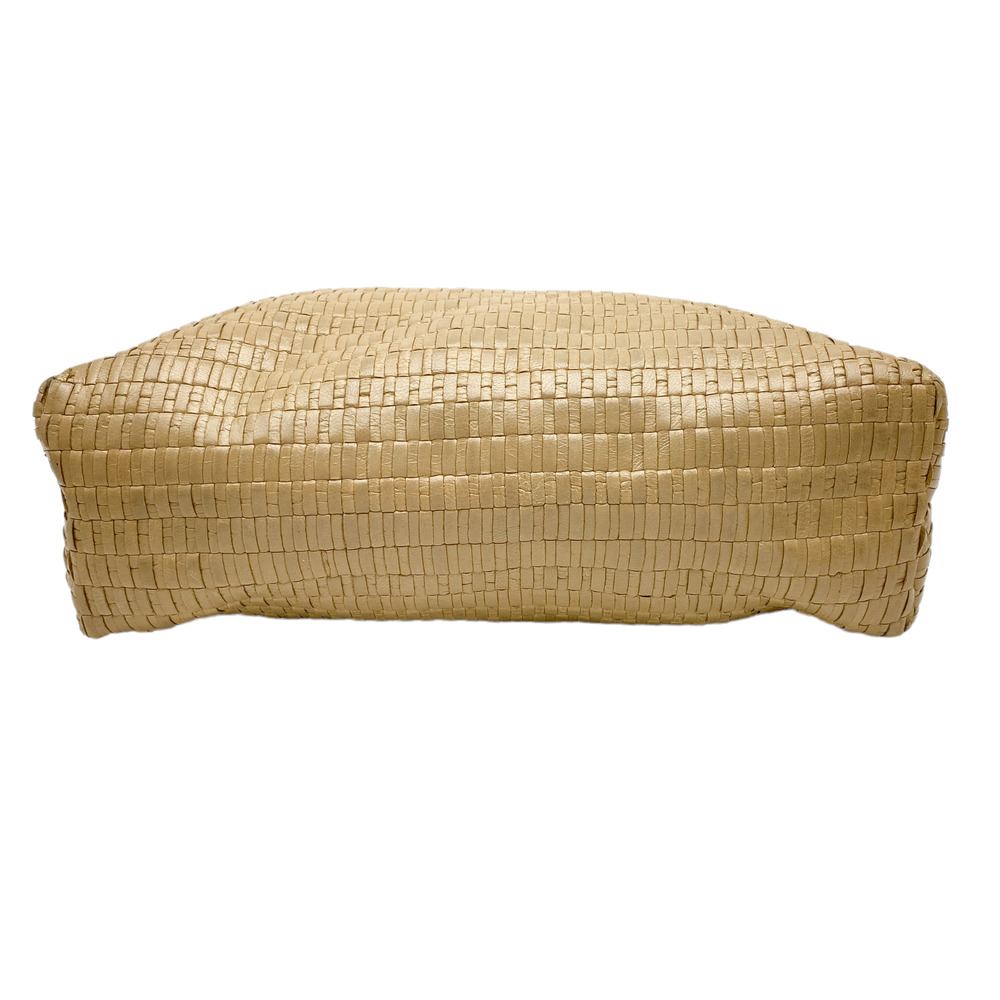 Vintage Fendi Vintage Tan Woven Leather Crossbody Bag Purse - Picture 6 of 12